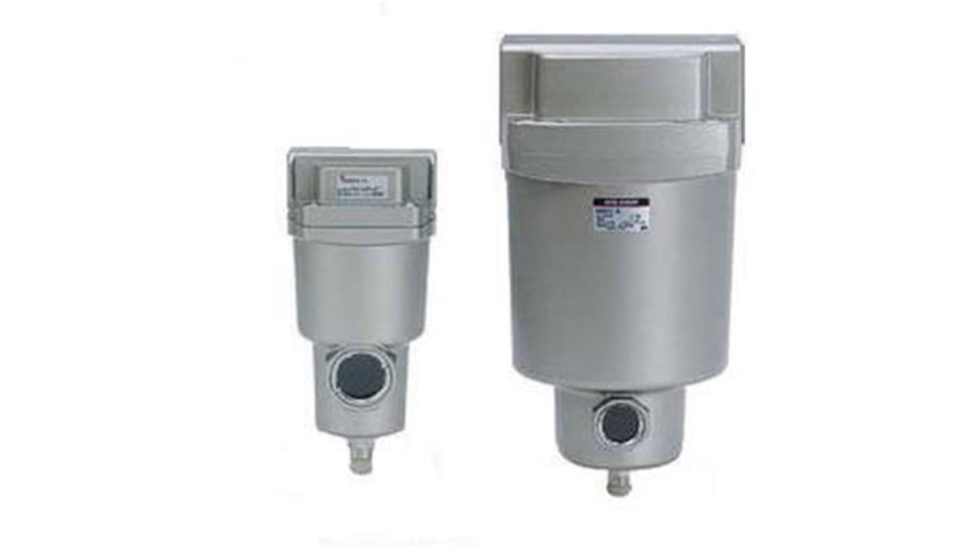 Separador de agua SMC serie AMG, rosca G 3/8, caudal 1500 l/seg, presión 10bar