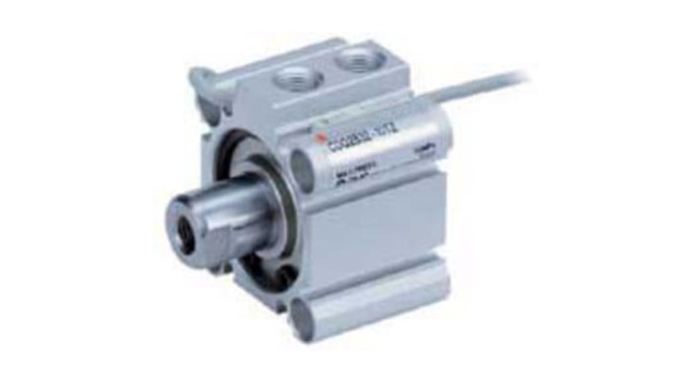 SMC Pneumatic Cylinder - 40mm Bore, 10mm Stroke, CQ2 Series, Single Acting