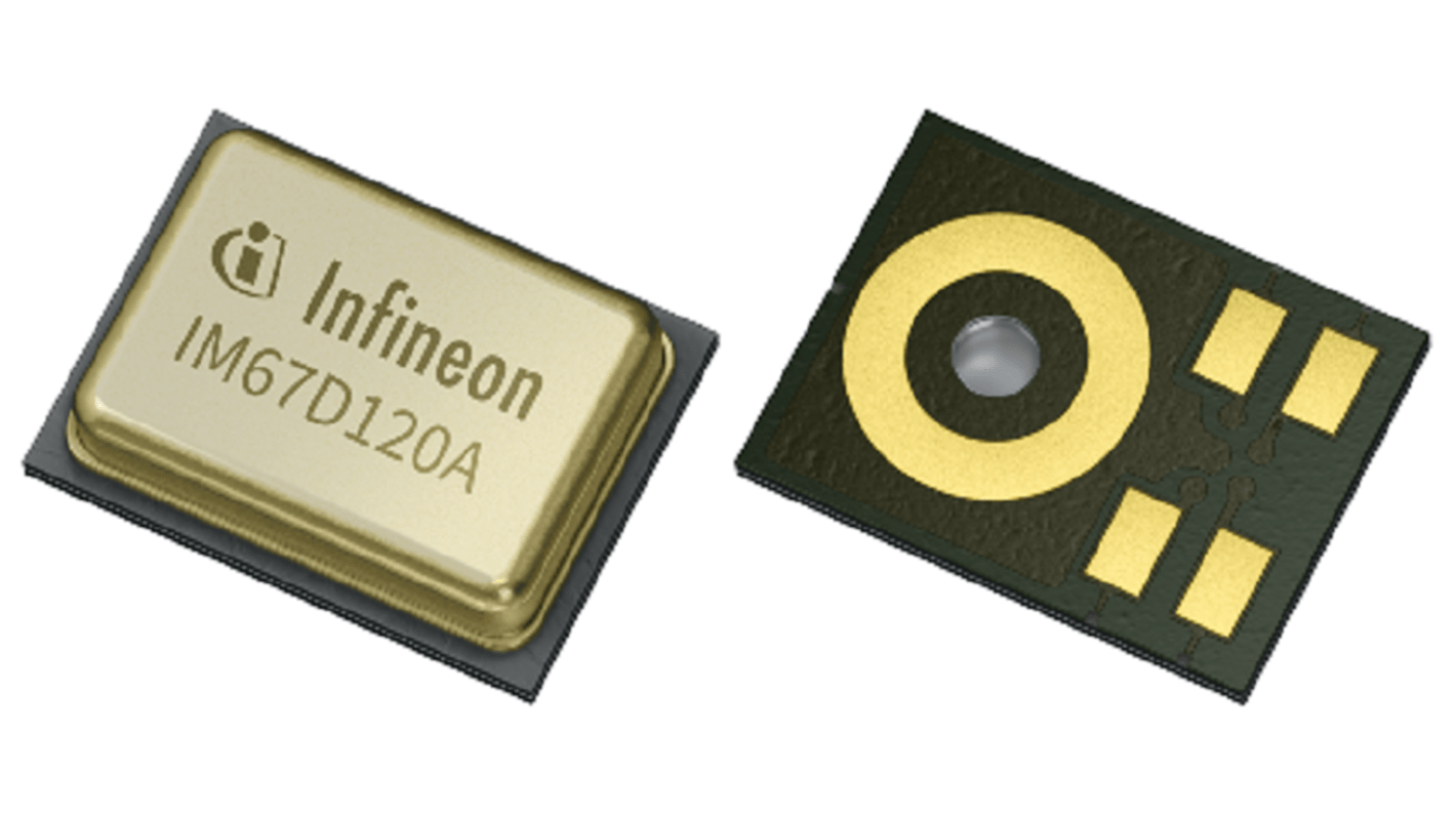 Infineon Mikrofon Digital (PDM) Omnidirektional 67dB 1.62-3.6V SMD