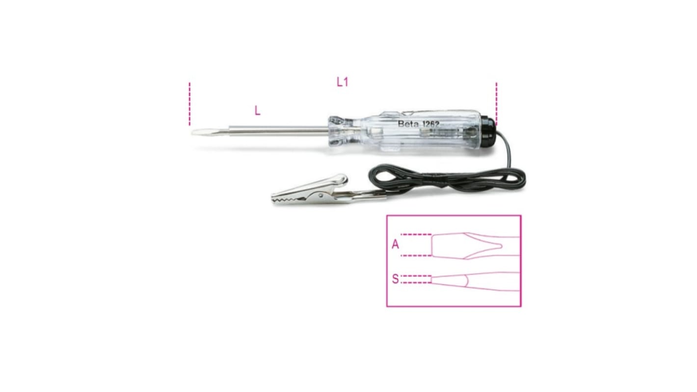 Cacciavite con analizzatore di rete BETA, lungo 123 mm, lama da 44 mm