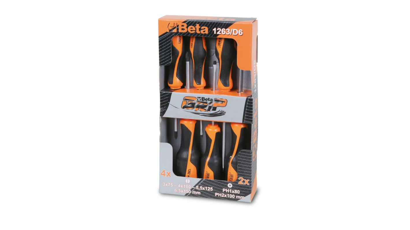 Set di cacciaviti BETA 1263/D6, 6 pezzi