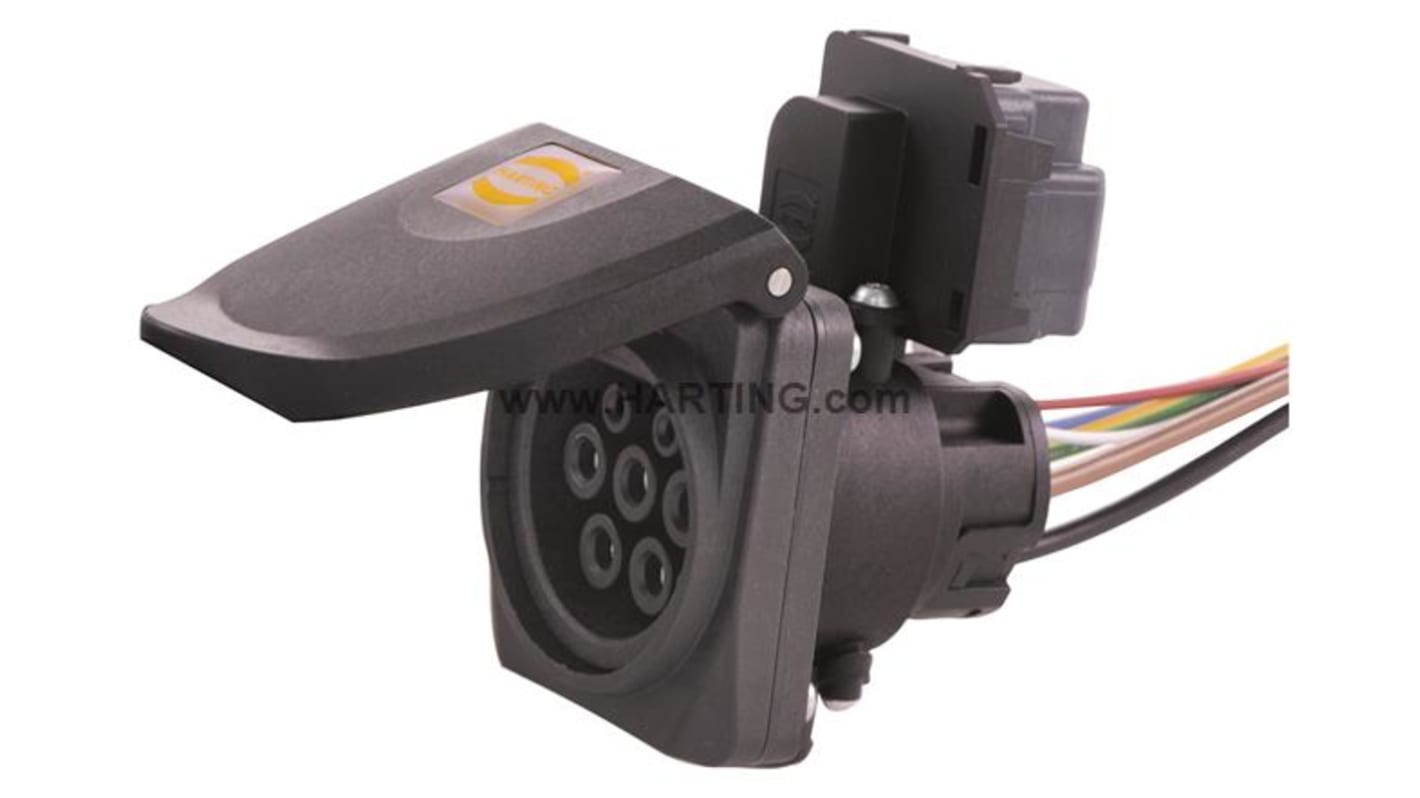 61132130371 | HARTING, Type 2 Charging Inlet Socket, 32A 480 V ac | RS