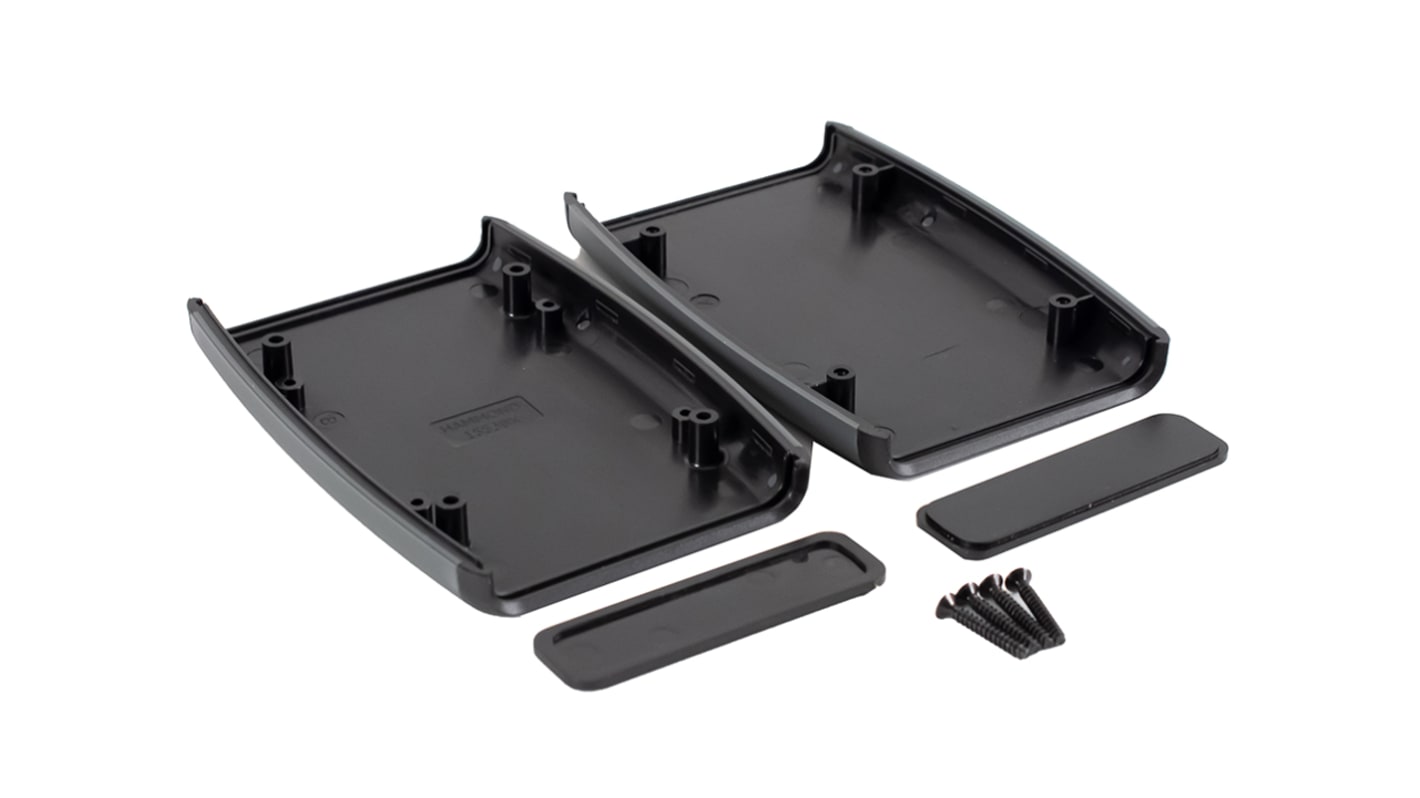 Caja portátil Hammond de Plástico Negro, 117 x 79 x 24mm, con compartimento batería, IP54