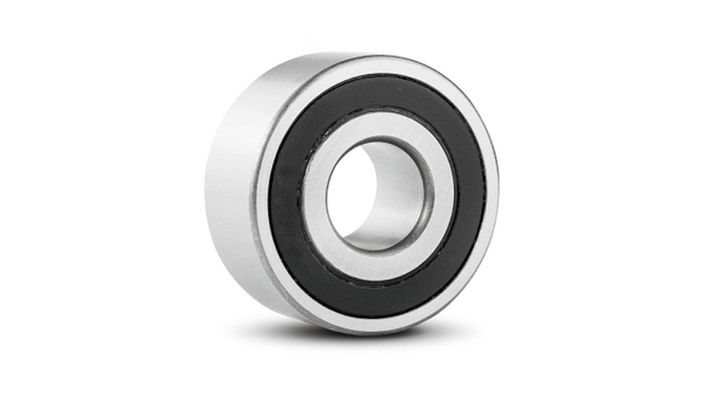 RS PRO 3200-B-2RSR-TV Double Row Angular Contact Ball Bearing- Both Sides Sealed 10mm I.D, 30mm O.D