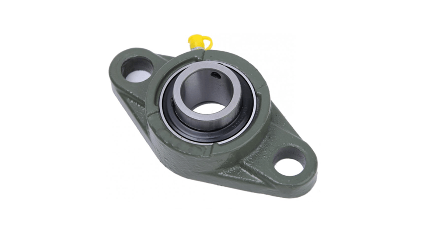 2 Hole Flange Bearing Unit 25mm ID