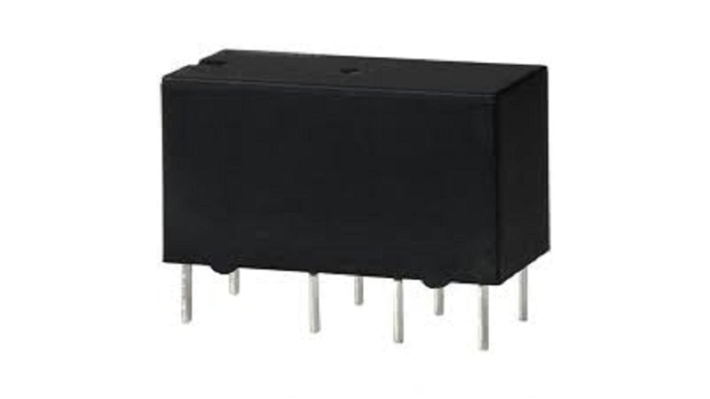 Omron PCB Mount Signal Relay, 24V dc Coil, 1A Switching Current, DPDT