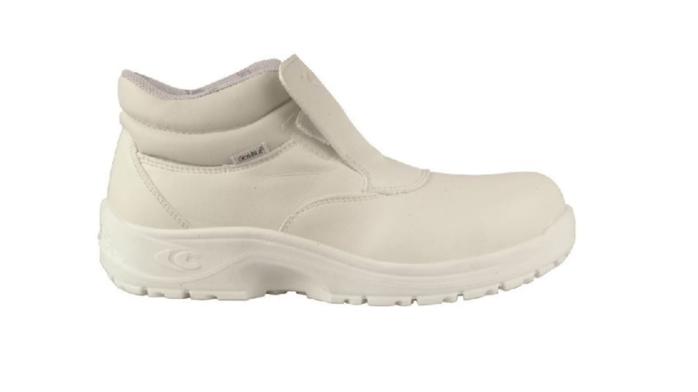 Cofra NUMA White Non Metal Toe Capped Unisex Safety Boots, UK 9, EU 43