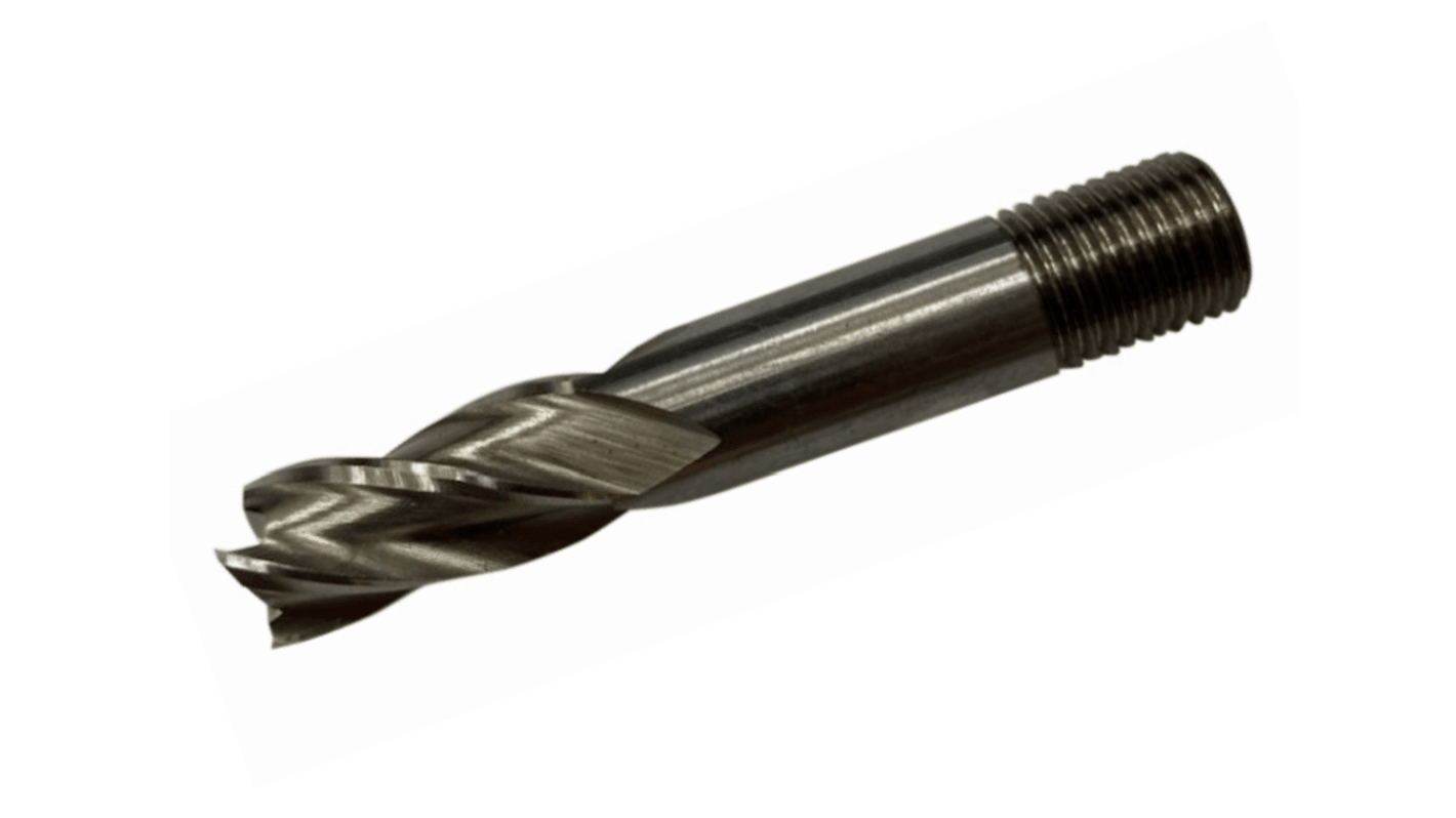 RS PRO End Mill, 12mm Cutter, High Speed Steel, 24mm Cut