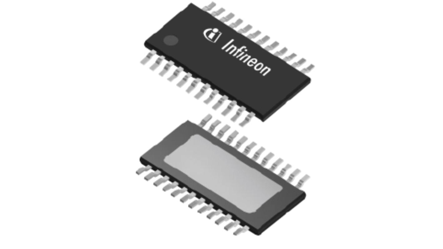 Infineon BTS700121ESPXUMA1 Teljesítményvezérlő kapcsoló, Tápoldali, 24-pin, TSDSO