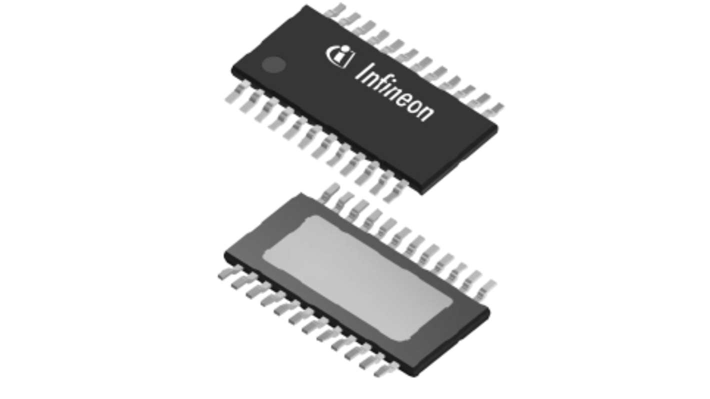 Interruttore di alimentazione Infineon High side, TSDSO, 24 pin, 18 V, 0.0033A