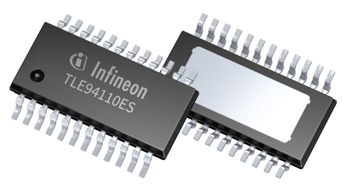 Circuito integrado de driver de motor, CI de driver de motor TLE94110ESXUMA1, PWM 2 A PG-TSDSO-24 24 pines