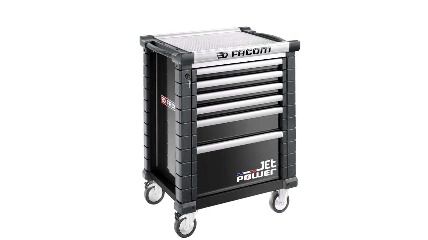 Facom 6 drawer Wheeled Tool Chest, 1005mm x 575mm x 814mm