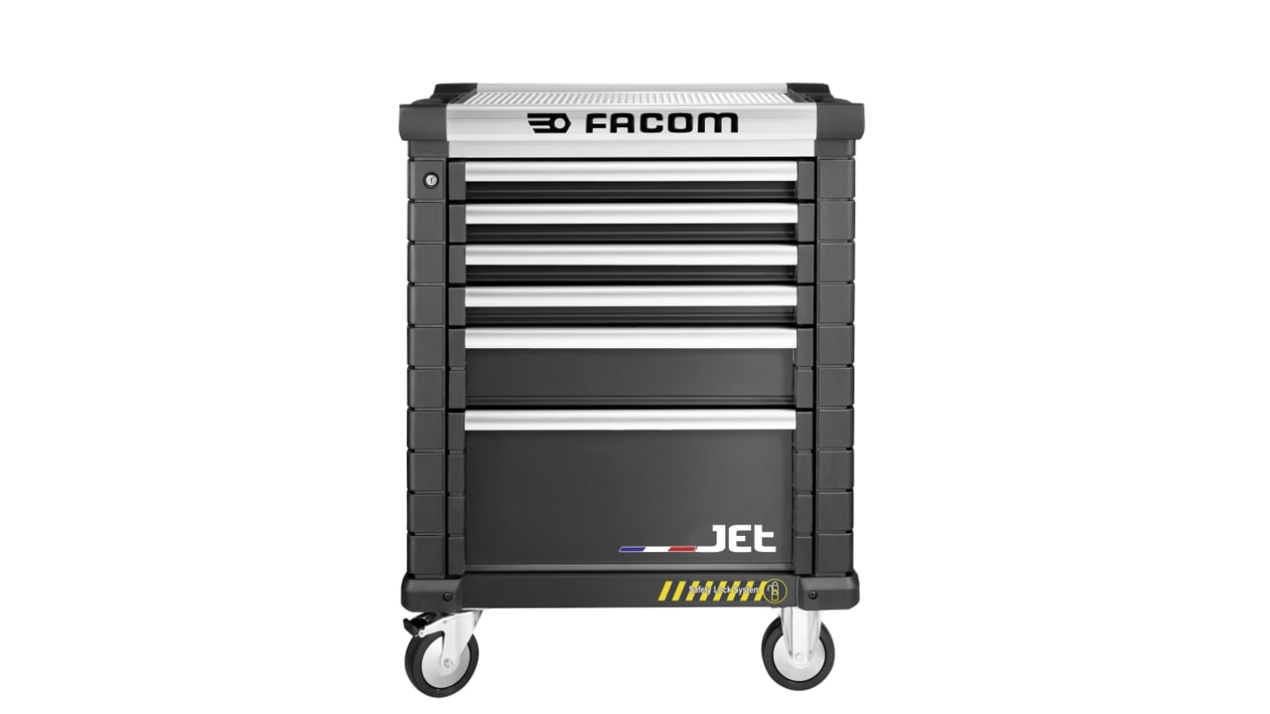 Facom 6 drawer Wheeled Tool Chest, 1005mm x 575mm x 814mm