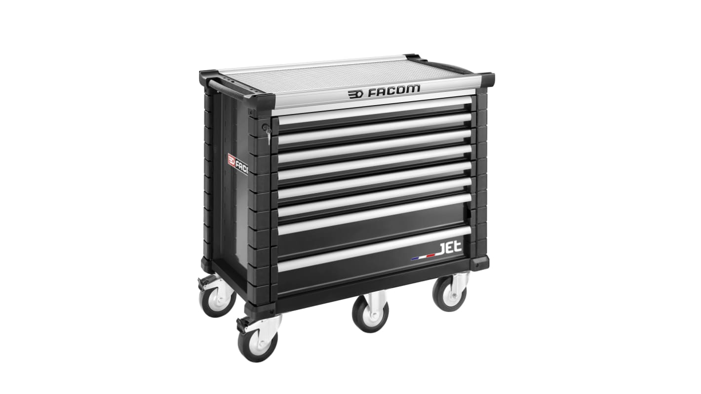 Facom 8 drawer Wheeled Tool Chest, 1035mm x 575mm x 1194mm