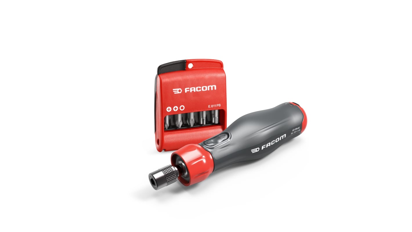 Facom 1/4 in Hexagon, Square, Torx Torx Electrically Assisted Screwdriver