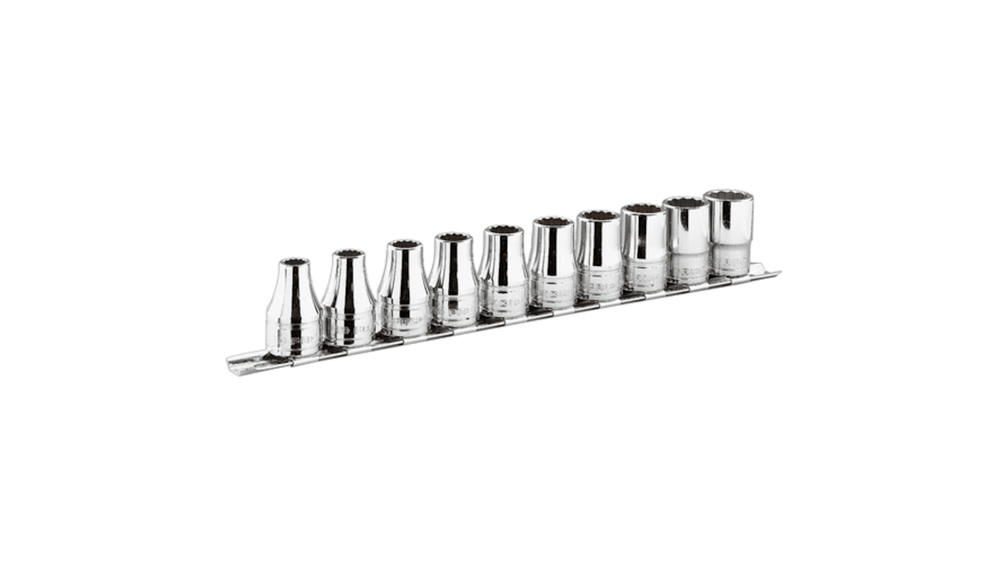 Facom 7-Piece Imperial 1/2 in Standard Socket Set , 12 point