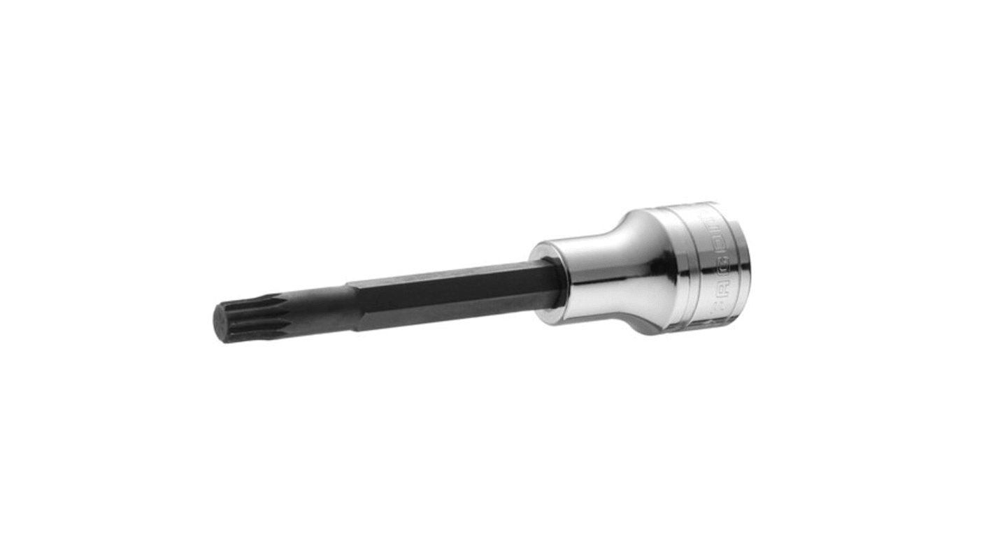 Facom 1/2 in Drive Bit Socket, XZN Spline Bit, M12, 140 mm Overall Length