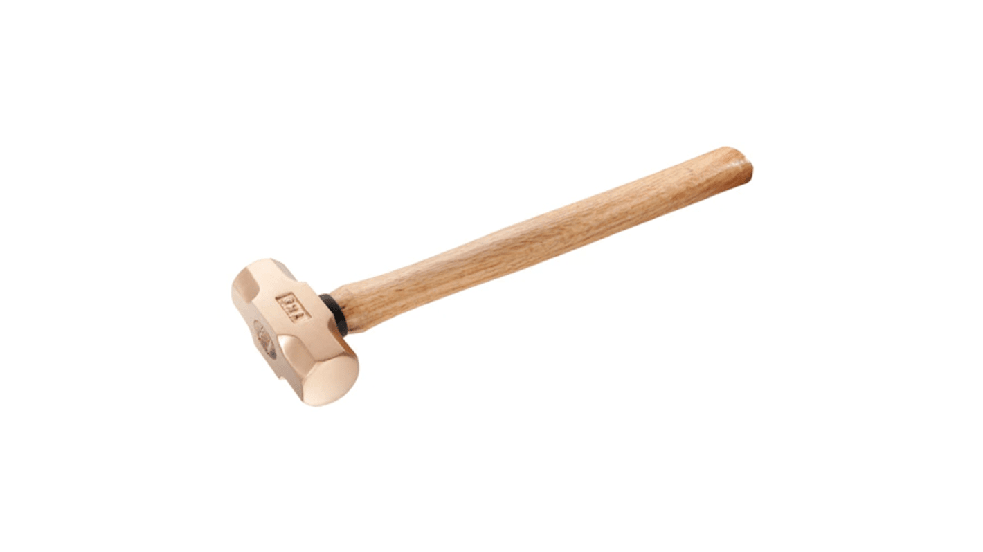 Facom Hammer, Vorschlaghammer Rund aus Beryllium-Kupfer funkenfrei Holz-Stiel 3.4kg 258 mm