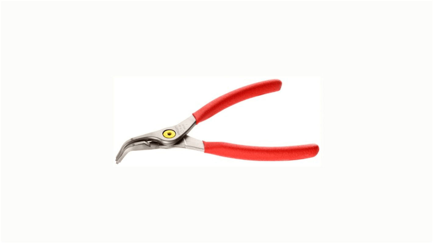 Facom Circlip Pliers, 215 mm Overall, Angled Tip