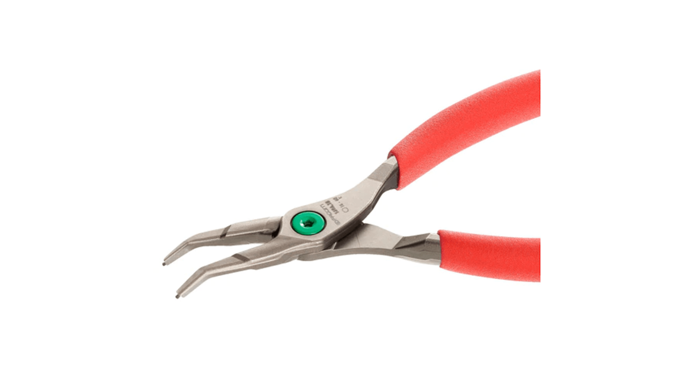 Facom Circlip Pliers, 215 mm Overall, Angled Tip