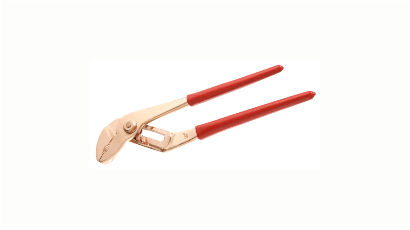 Facom Water Pump Pliers, 250 mm Overall, Angled Tip, 36mm Jaw