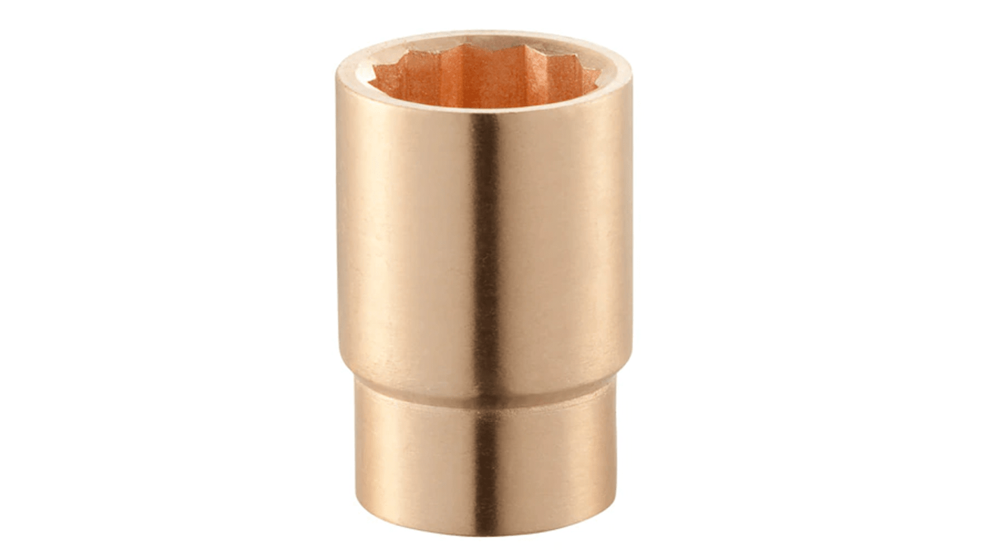 Facom 3/4 in Drive 21mm Standard Socket, 12 point, 55 mm Overall Length