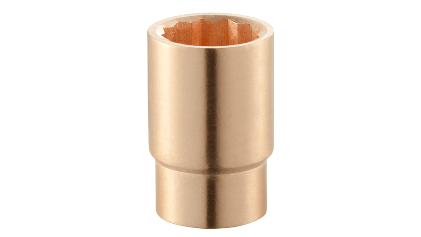 Facom 3/4 in Drive 22mm Standard Socket, 12 point, 55 mm Overall Length