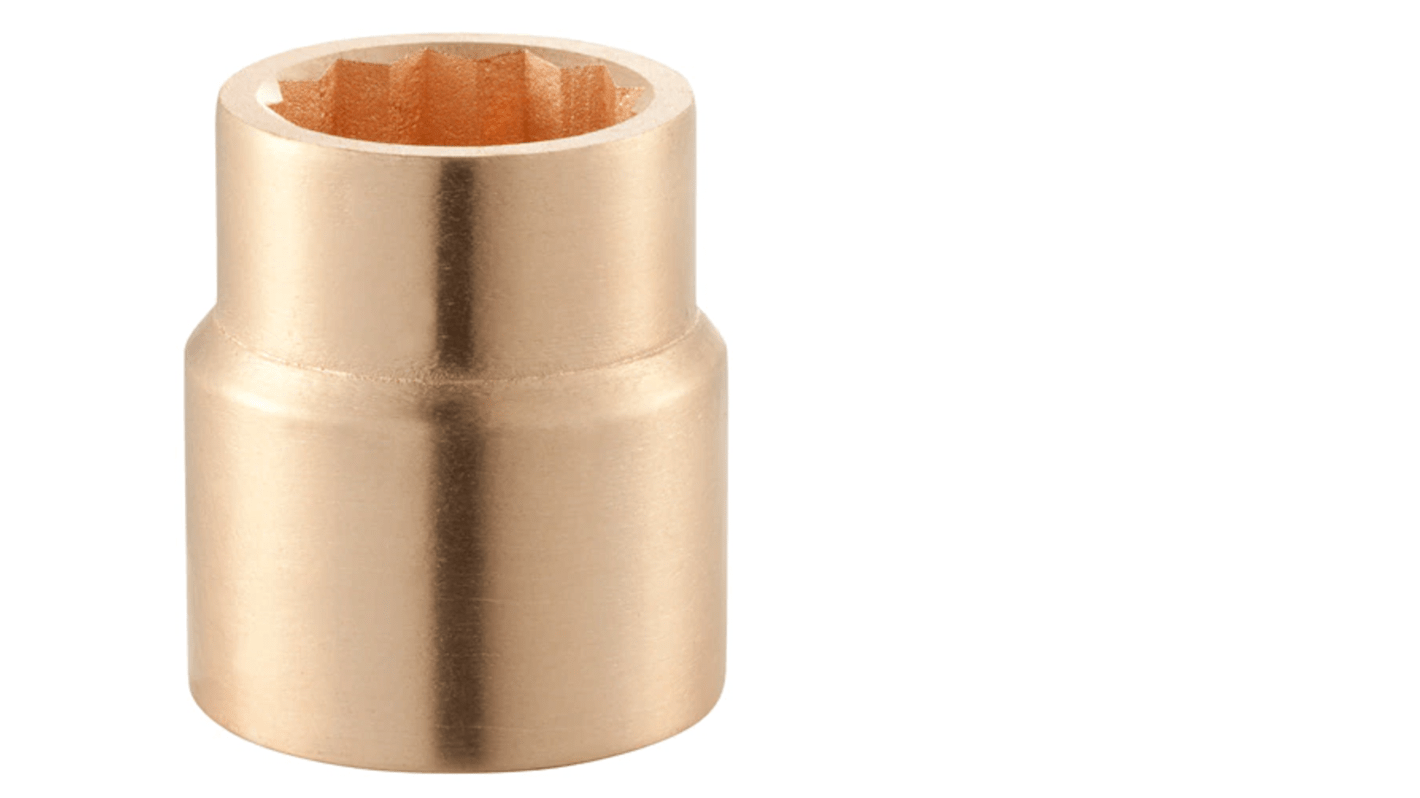 Facom 1 in Drive 50mm Standard Socket, 12 point, 75 mm Overall Length