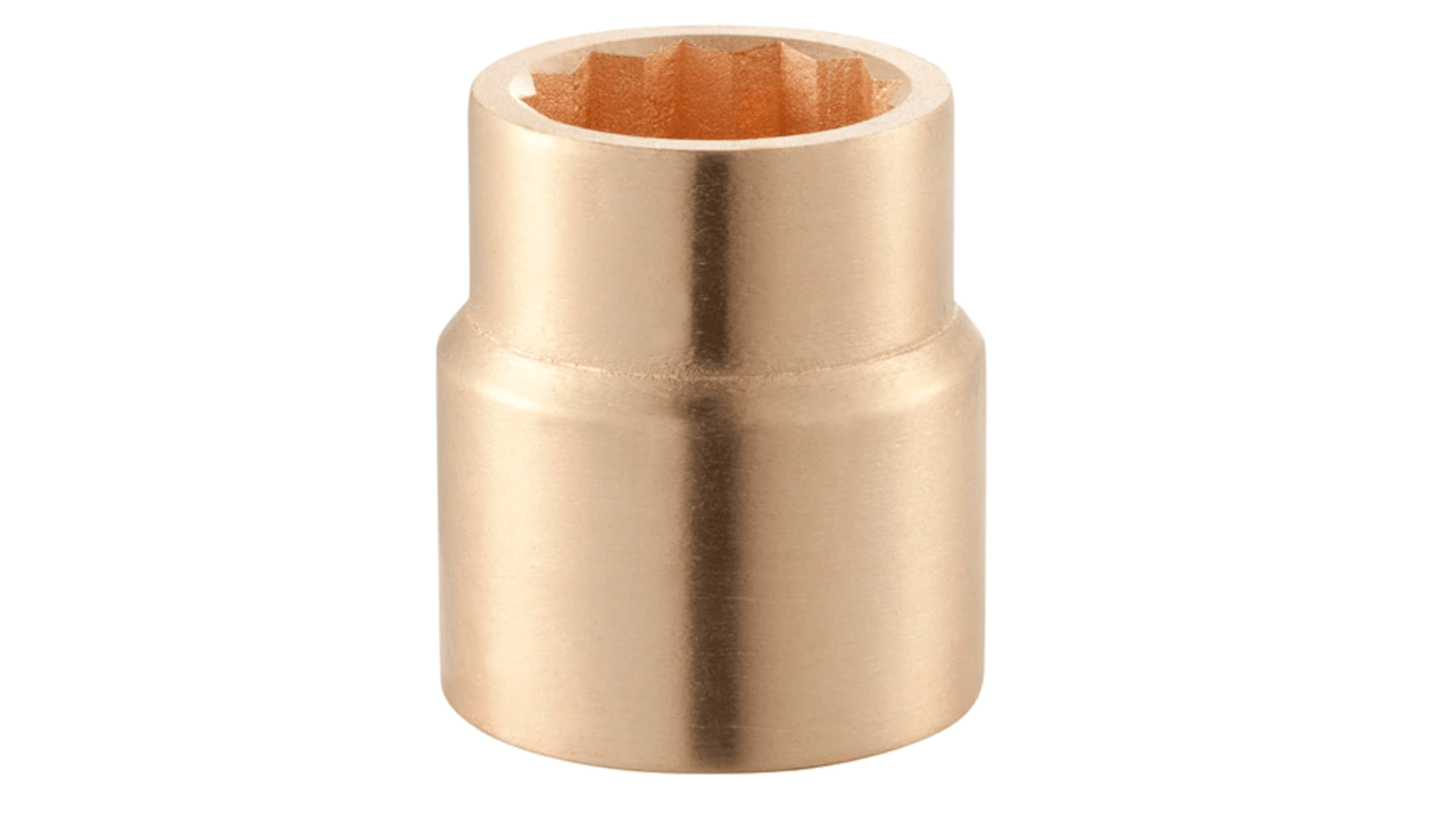 Facom 1 in Drive 55mm Standard Socket, 12 point, 80 mm Overall Length