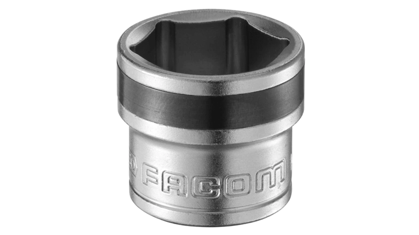 Facom 3/8 in Drive 17mm Oil Drain Socket, 6 point