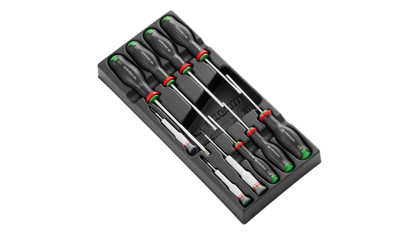 Facom Precision & Standard Screwdriver Set, 10-Piece