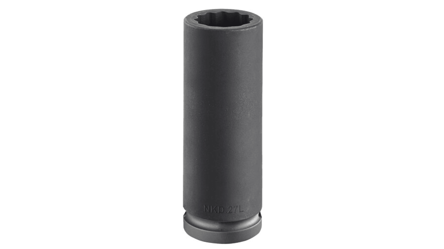 Facom 19mm, 3/4 in Drive Impact Socket, 85 mm length