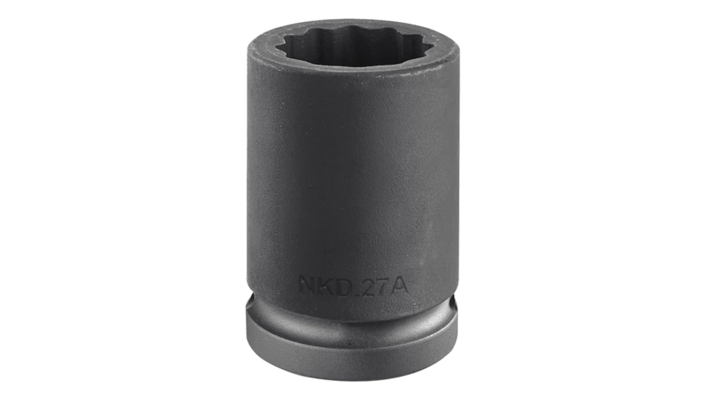 Facom 24mm, 3/4 in Drive Impact Socket, 50 mm length