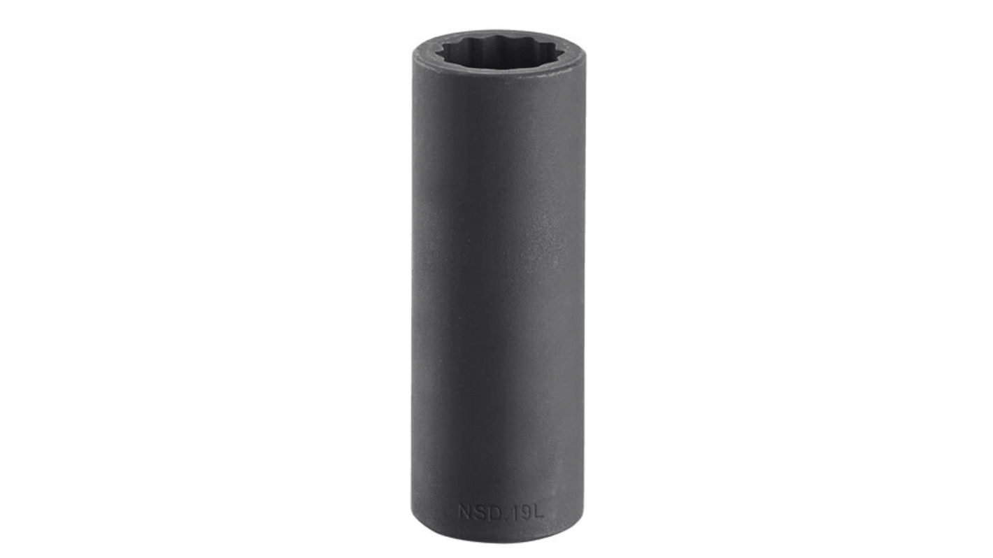 Facom 11mm, 1/2 in Drive Impact Socket, 82 mm length