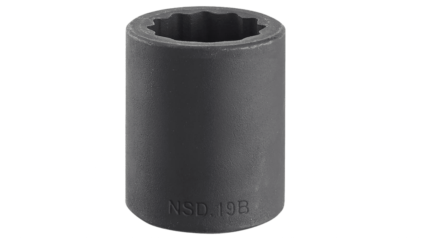 Facom 13mm, 1/2 in Drive Impact Socket, 38 mm length