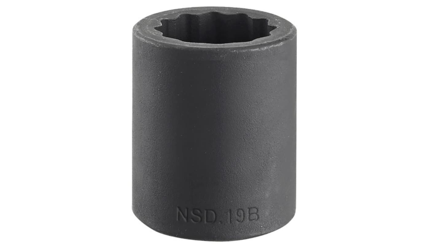 Facom 16mm, 1/2 in Drive Impact Socket, 38 mm length