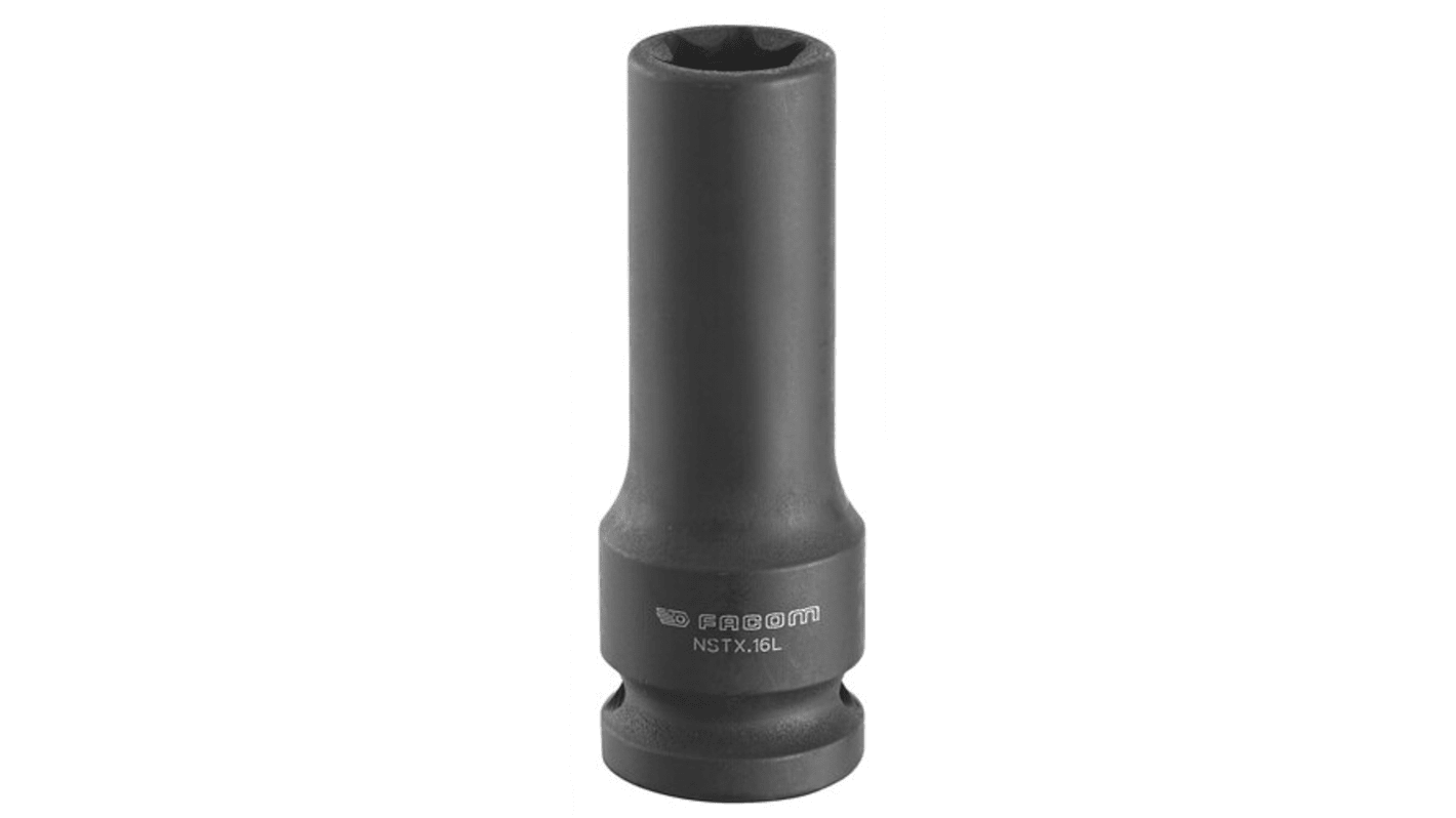 Facom E10, 1/2 in Drive Impact Socket Deep Impact Socket, 70 mm length