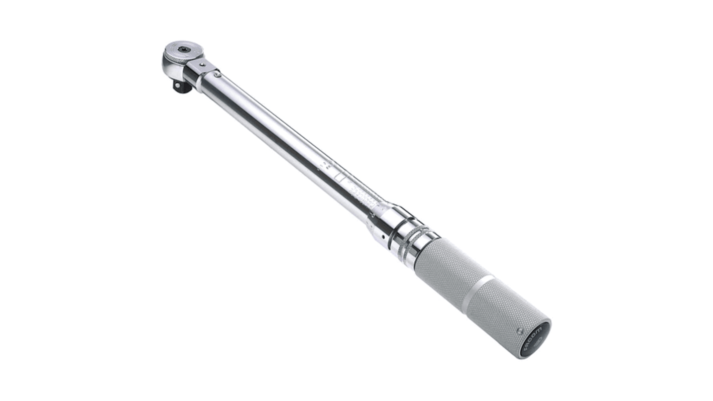 Facom Click Torque Wrench, 1/2 in Drive, Square Drive, 14 x 18mm Insert