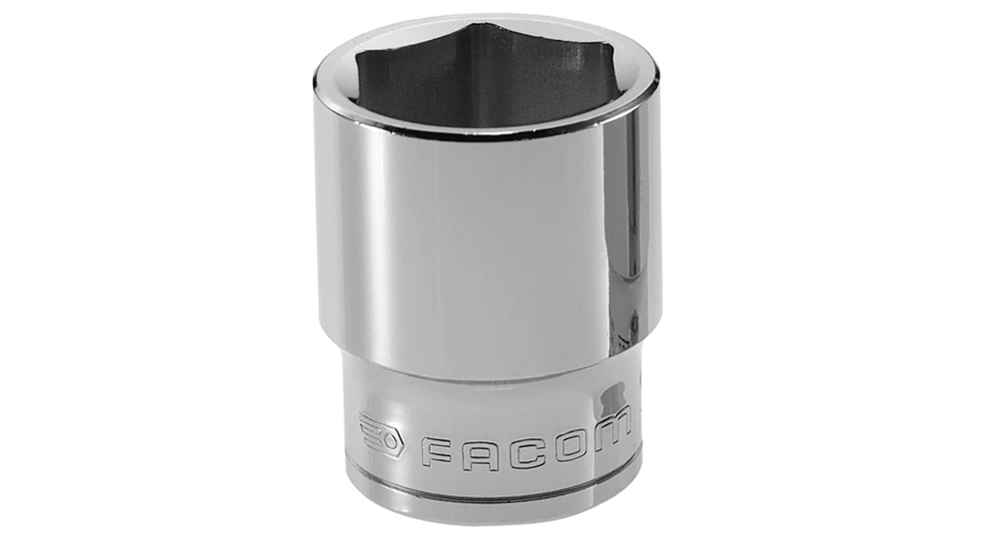 Facom 1/2 in Drive 31/32in Standard Socket, 6 point, 38 mm Overall Length