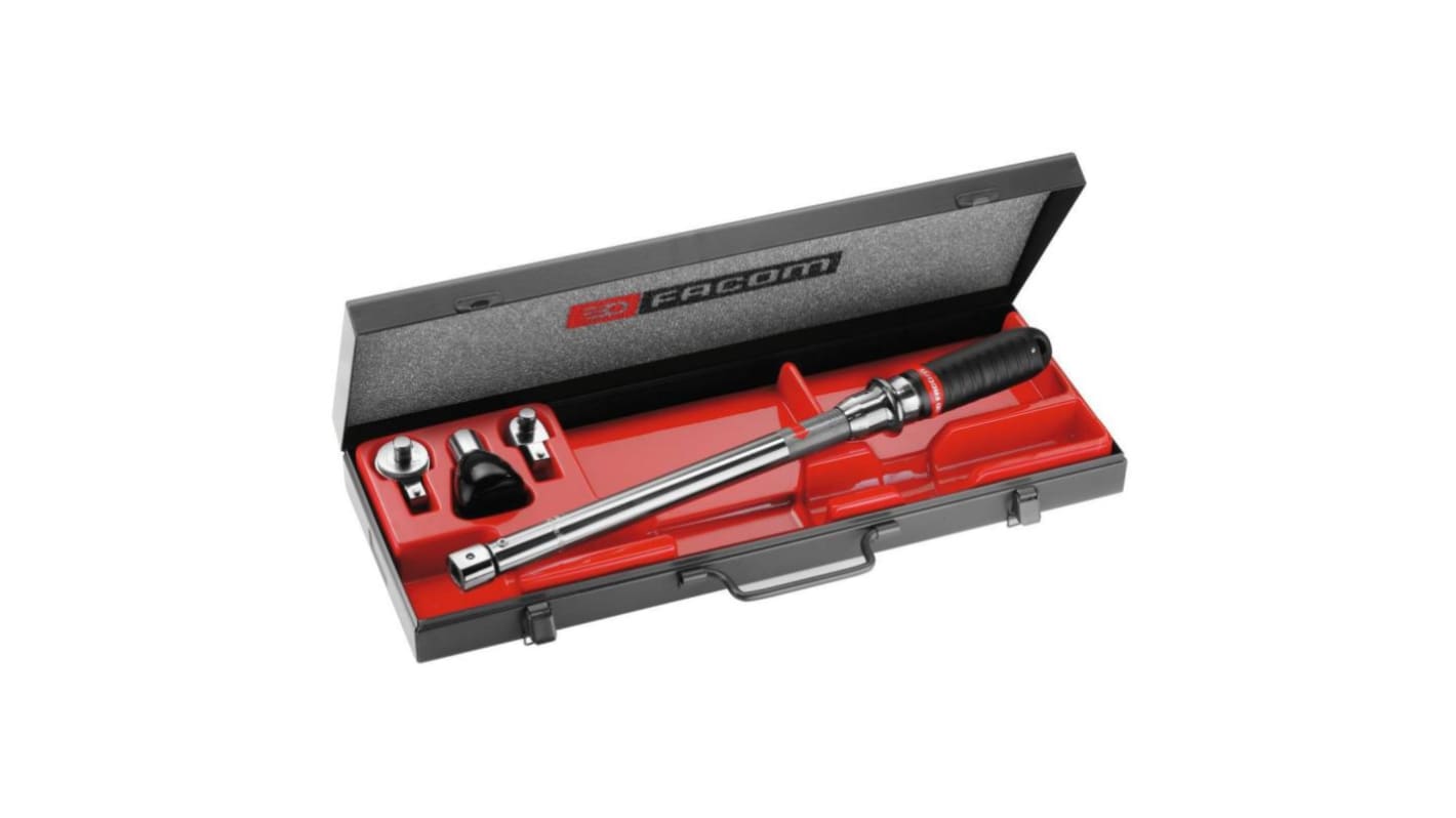 Facom Click Torque Wrench, 40 → 200Nm, 1/2 in Drive, Open End Drive, 14 x 18mm Insert