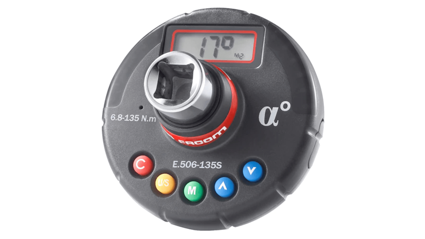 Facom Digital Torque Tester, 6.7 → 135Nm, 1/2in Drive, ± 3 % Accuracy