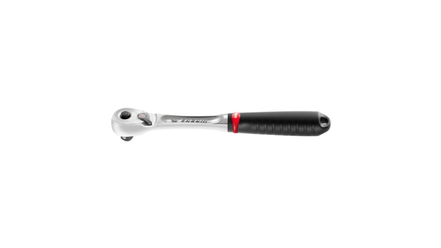 Facom 3/8 in Square Socket Wrench with Ratchet Handle, 210 mm Overall