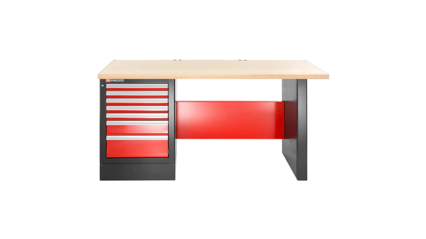 Facom Stainless Steel Workbench, 1000kg Max Load, 850mm x 2182mm