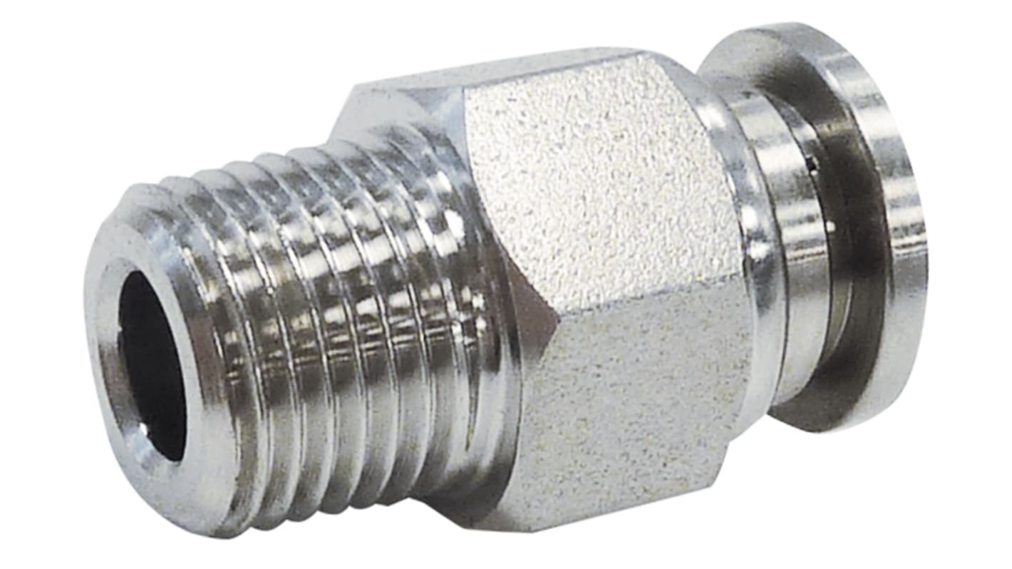 RS PRO Stainless Steel 316 Male Pneumatic Straight Threaded-to-Tube ...