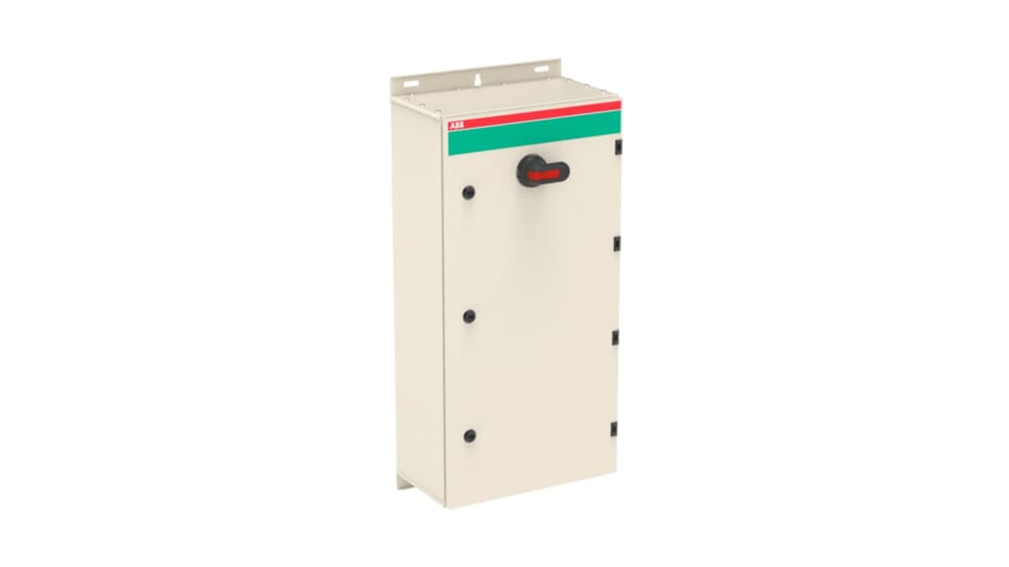 Interruptor seccionador, 3P, 2 NA / 2 NC, Corriente 250A, Potencia 200kW, IP65 1SCA022281R7040