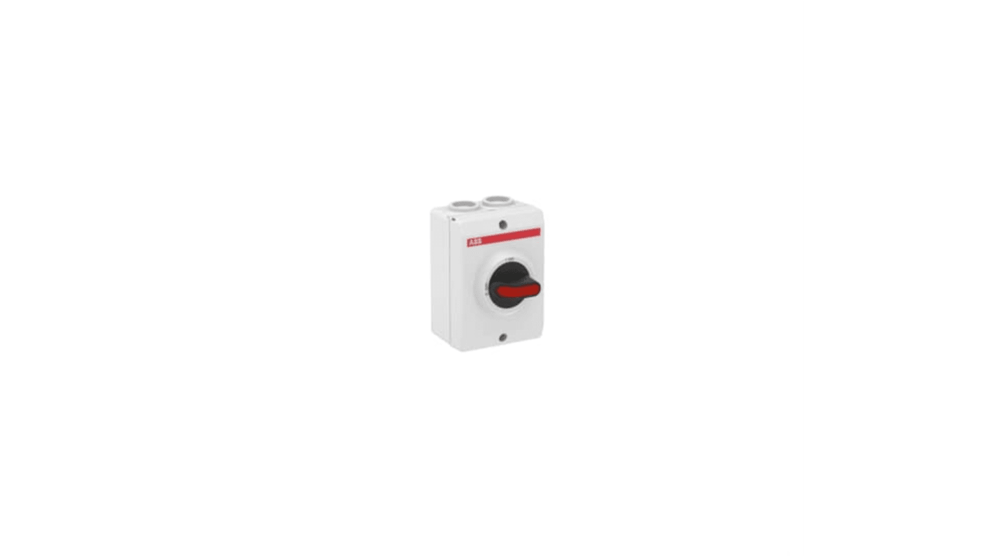 ABB 3P Pole Screw Mount Switch Disconnector - 32A Maximum Current, 7.5kW Power Rating, IP65