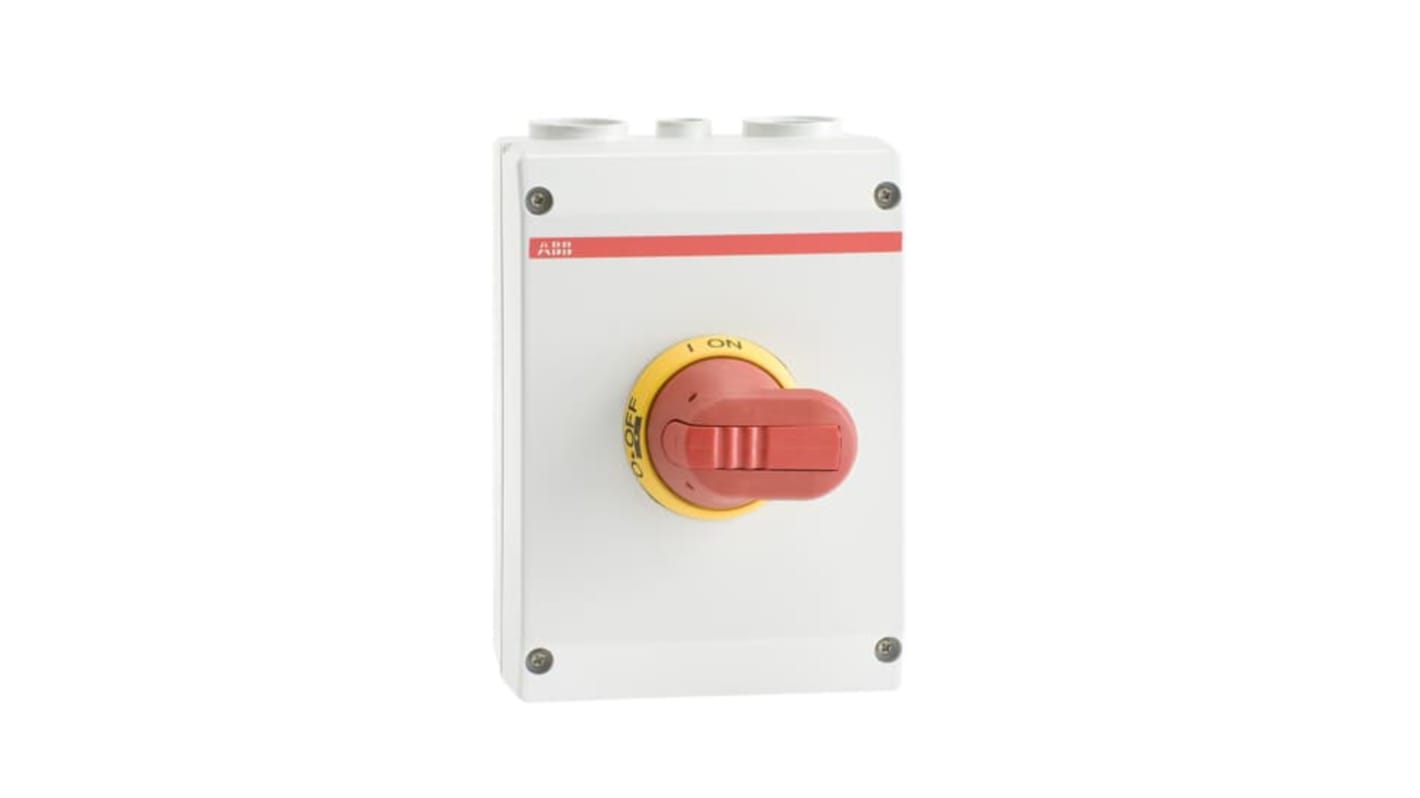 Interruptor seccionador, 6 polos, NA, Corriente 45A, Potencia 15kW, IP65 1SCA022401R2460