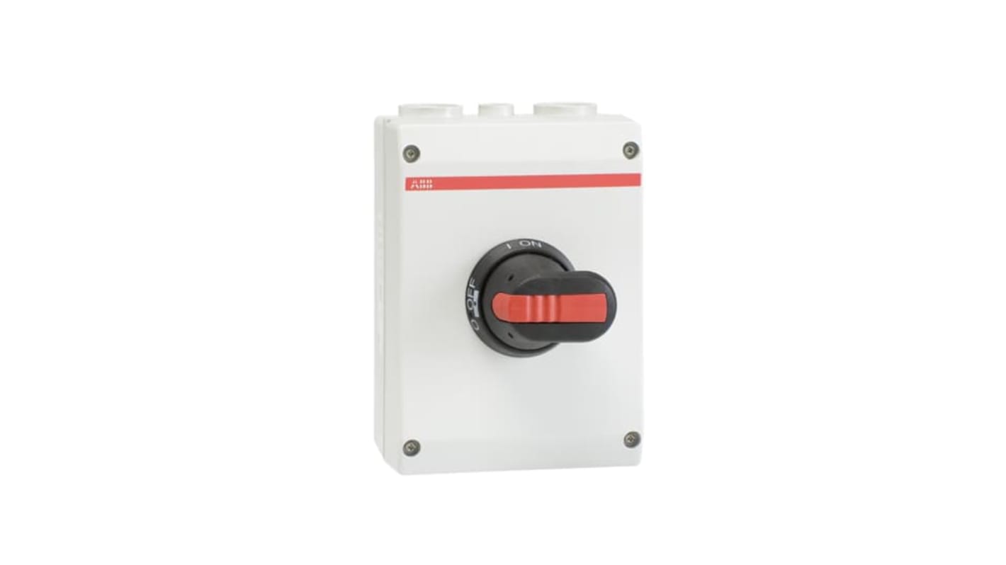 ABB 6P Pole Screw Mount Switch Disconnector - 80A Maximum Current, 37kW Power Rating, IP65