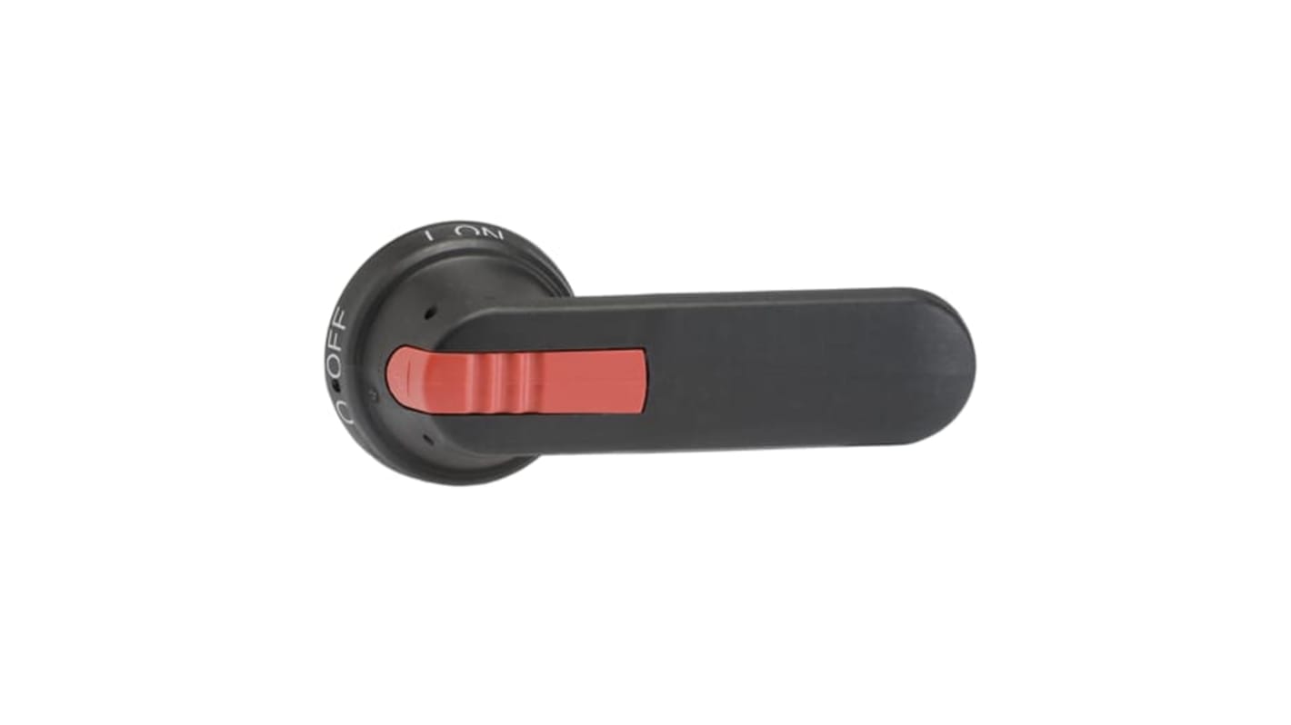 Manopola rotante ABB 1SCA022463R7810, Nero/Rosso, 125mm, IP65, per Sezionatore serie OT