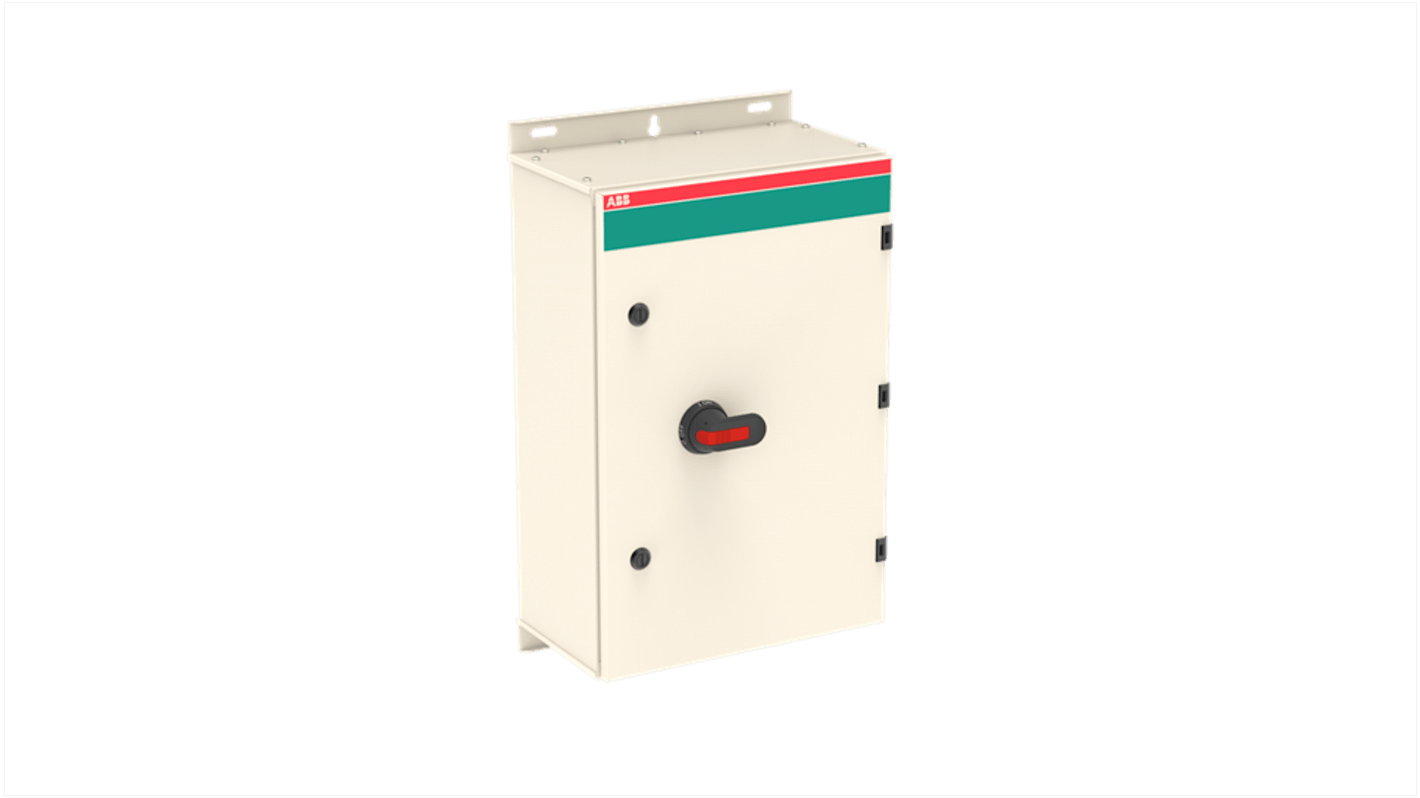 ABB 4P Pole Screw Mount Switch Disconnector - 200A Maximum Current, 110kW Power Rating, IP54